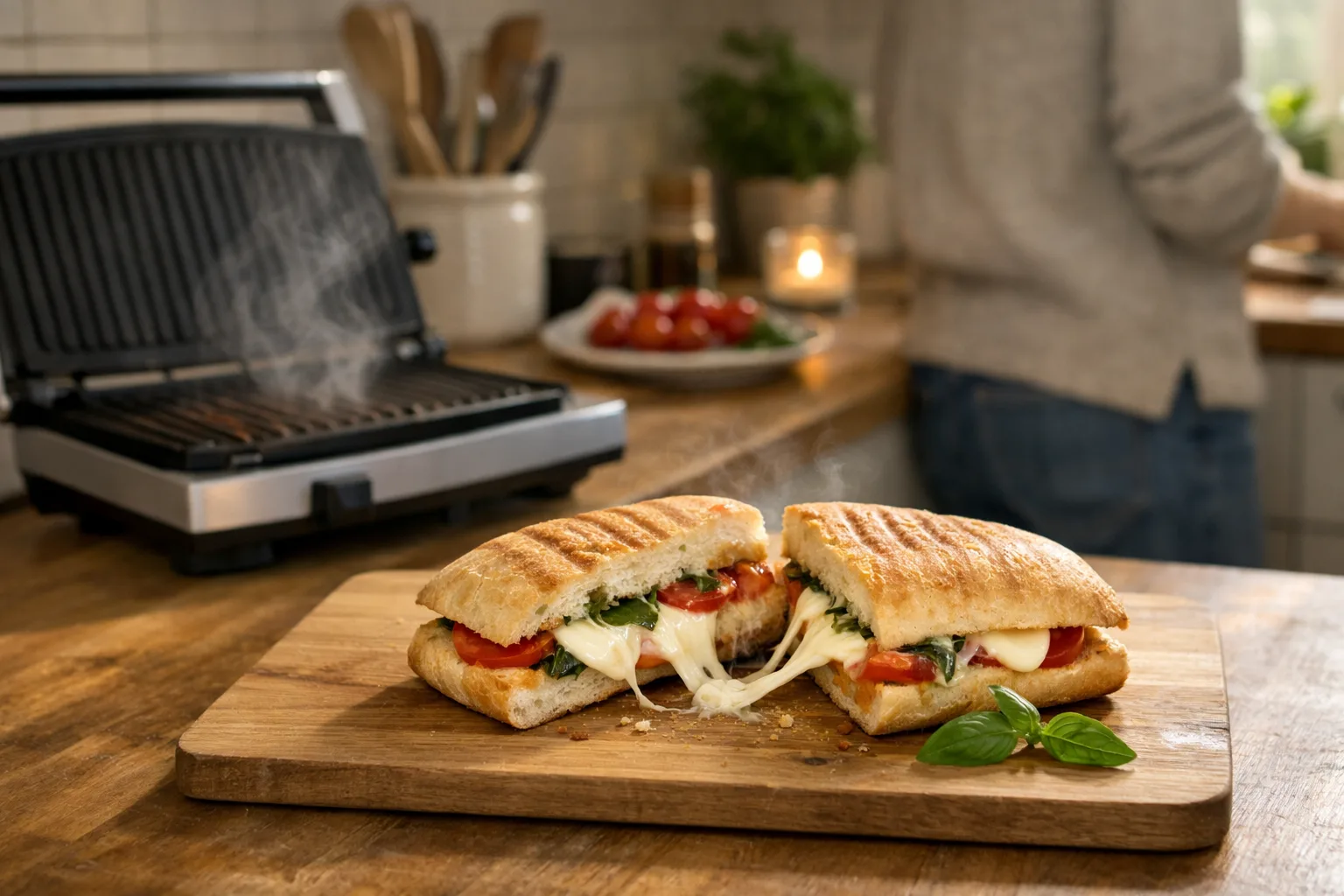Grillad panini på ciabatta